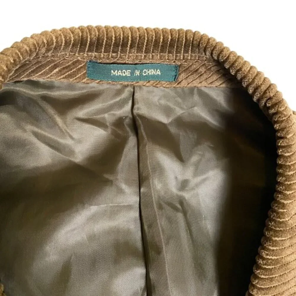 Hill & Archer Brown Corduroy Blazer Sport Jacket‎ Mens Size 42